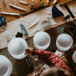 crystal singing bowls full set (set of 7)